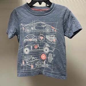 Light Montana Blue Race Car T-Shirt
